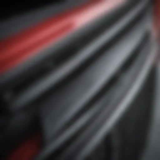 Close-up view of wiper blades on a Chevy Silverado
