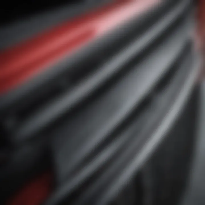 Close-up view of wiper blades on a Chevy Silverado