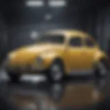 Classic VW Beetle showcasing its iconic design and features