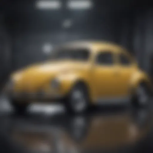 Classic VW Beetle showcasing its iconic design and features