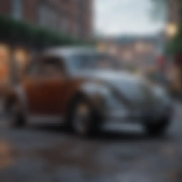 Market trends graph illustrating the value fluctuations of VW Beetles