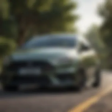 Steeda Focus ST in Action Dynamic shot of Steeda Focus ST in motion on a winding road