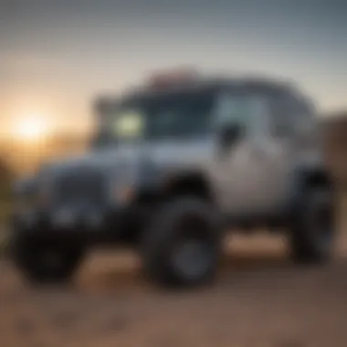 Storage solutions for Jeep hard tops, featuring a sturdy rack and protective cover
