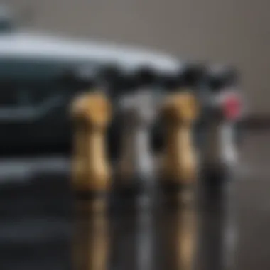 Variety of Sun Joe pressure washer nozzles displayed