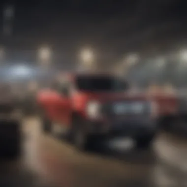 Spacious tailgate party layout featuring Ford F150