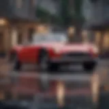 Classic roadster showcasing vintage design elements