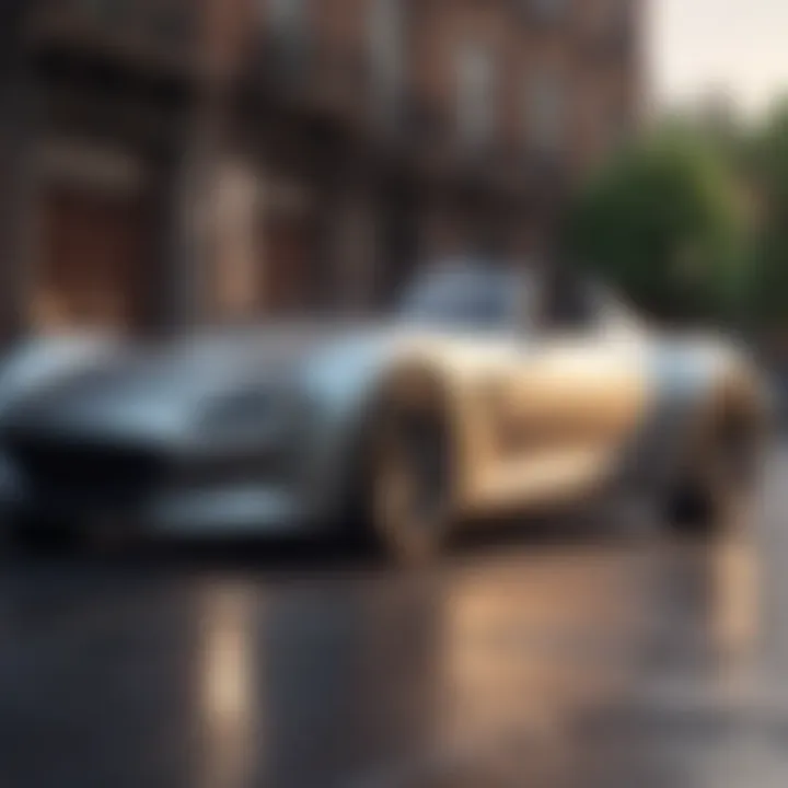 Modern roadster demonstrating advanced aerodynamics and design