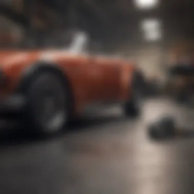 Essential Maintenance for Roadster Enthusiasts Enthusiast examining roadster maintenance tools