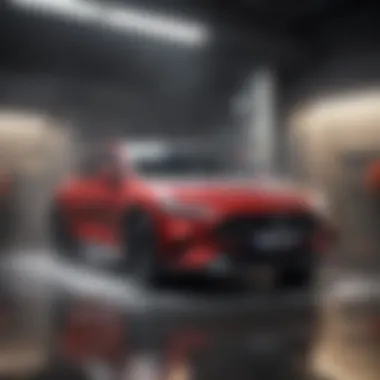 Advanced Touchless Car Wash A modern touchless car wash demonstrating advanced cleaning technology