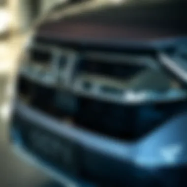 Front grille design of the Honda CR-V showcasing its sleek lines