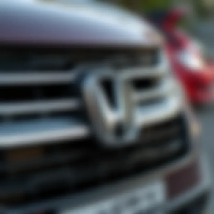 Close-up of Honda CR-V grille detailing and material quality