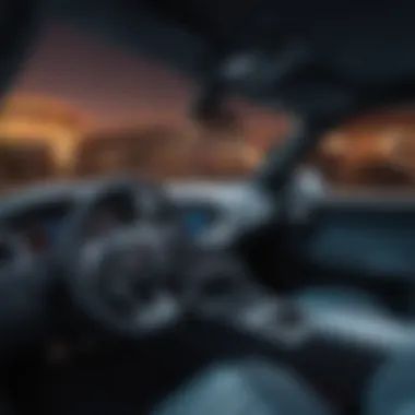 Interior shot showcasing the modern dashboard and seating of the Dodge Challenger