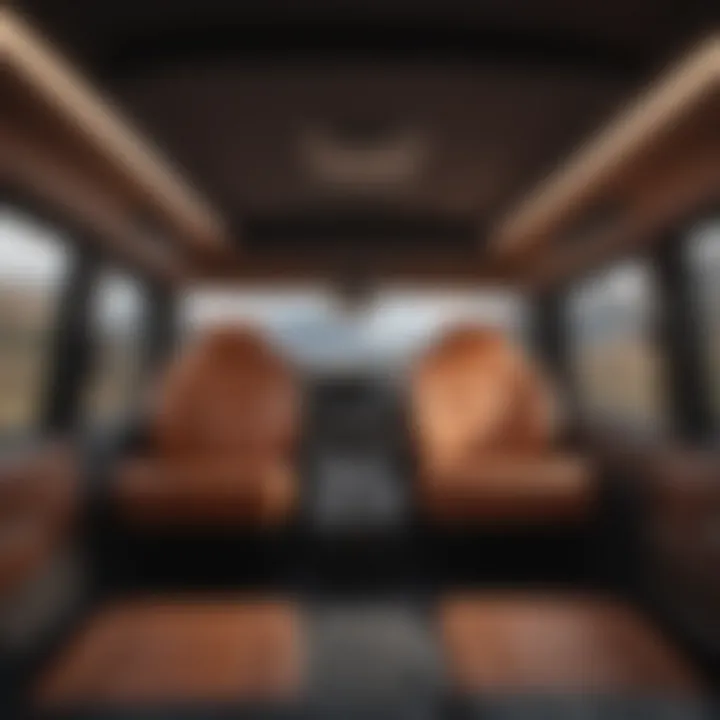 Spacious interior design of a travel vehicle