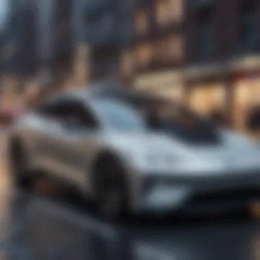 Autonomous Driving Experience Autonomous driving technology in action on a city street
