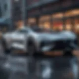 Futuristic electric vehicle showcasing advanced technology and design