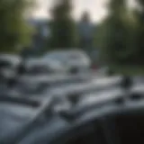 Thule Square Load Bars installed on a vehicle roof