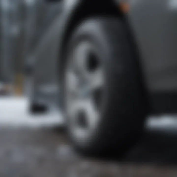 Visual comparison of winter versus summer tires
