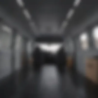 Interior Space of Cargo Van Interior view of cargo van with ample storage space