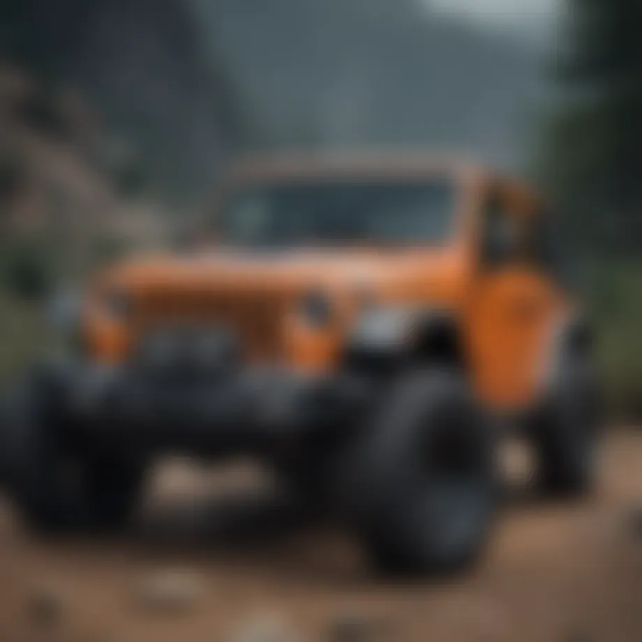 Custom Jeep Wrangler JL with off-road tires and lift kit