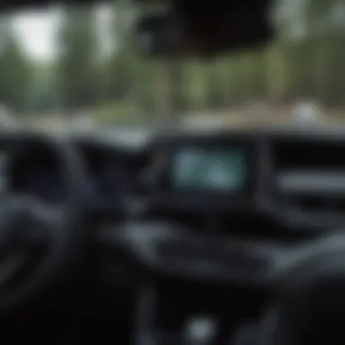 Safety features dashboard of the Toyota Highlander demonstrating its innovative tech