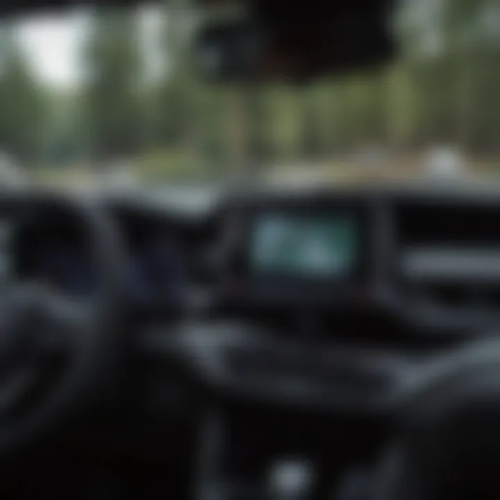 Safety features dashboard of the Toyota Highlander demonstrating its innovative tech