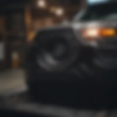 Installation process of a speaker box in a Toyota Tacoma