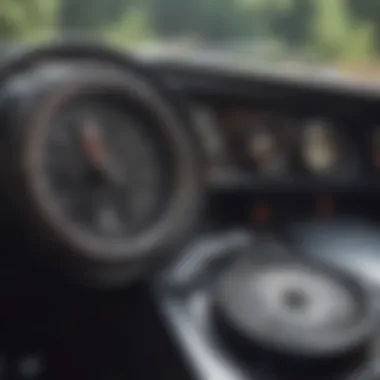 A map and compass on a dashboard, symbolizing traditional navigation
