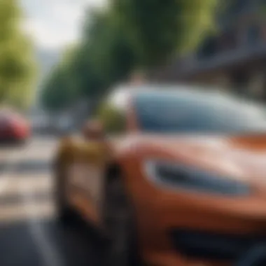 The Positive Environmental Impact of Electric Vehicles A serene landscape emphasizing the environmental benefits of electric cars