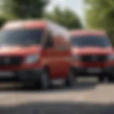 Detailed view of a twin work van showcasing its robust exterior design