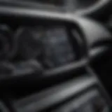 Close-up view of Acura vehicle dashboard showcasing security features