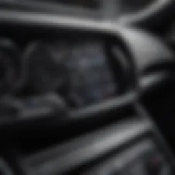 Close-up view of Acura vehicle dashboard showcasing security features