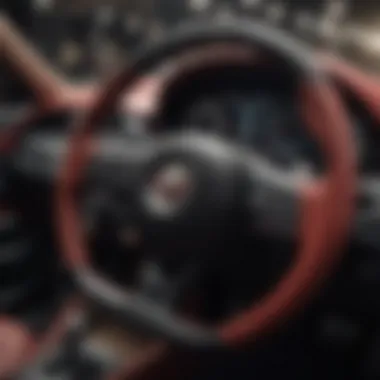 Dashboard view of an Alfa Romeo showcasing luxury features