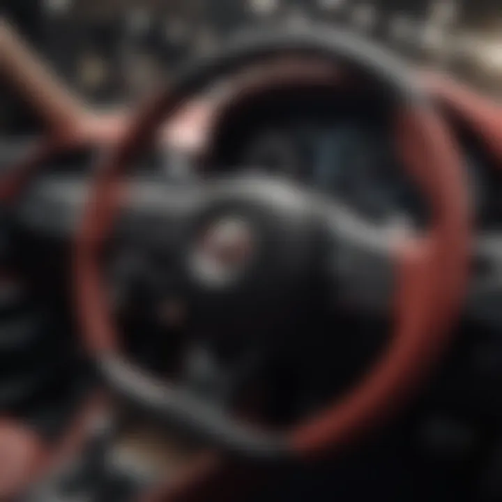 Dashboard view of an Alfa Romeo showcasing luxury features