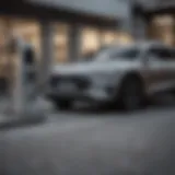 Charging station for Audi e-tron vehicle