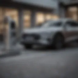 Charging station for Audi e-tron vehicle