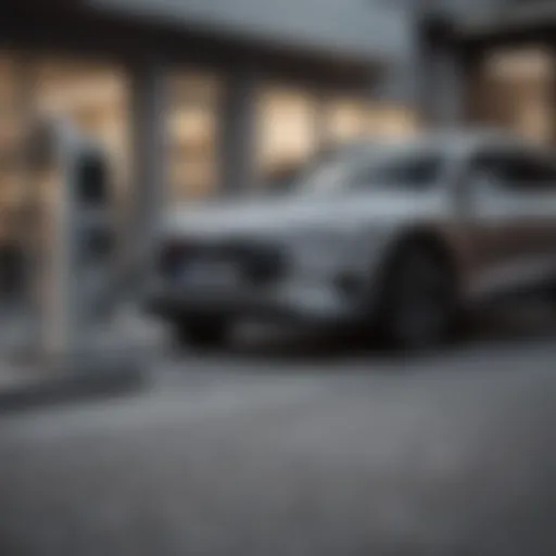 Charging station for Audi e-tron vehicle