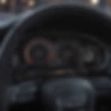 Close-up of Audi dashboard with warranty documents