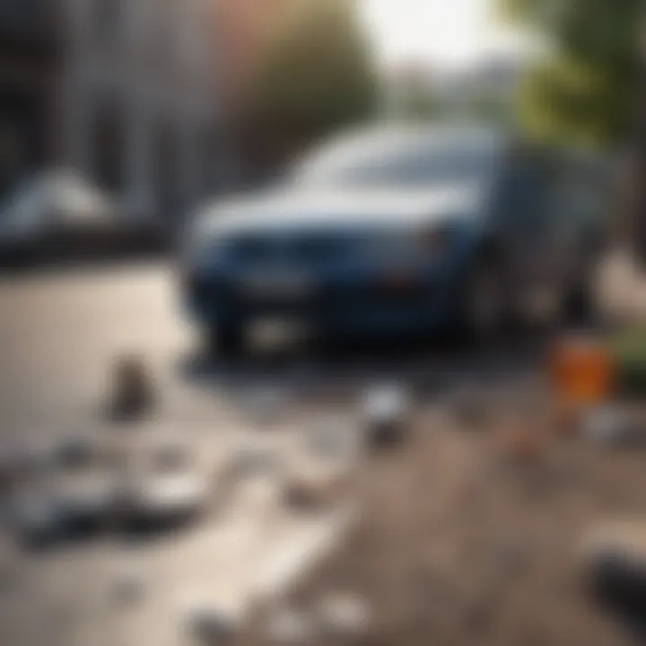 Visual representation of the components that make up car insurance costs.