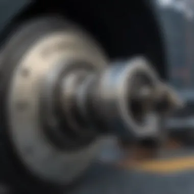 Detailed illustration of a brake lock mechanism showcasing its components.