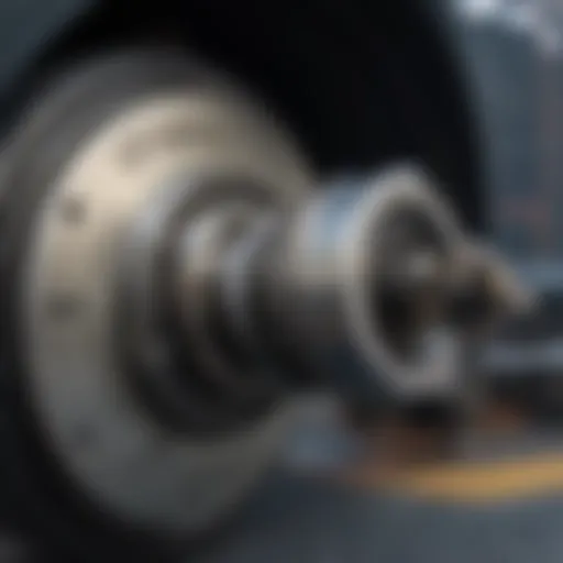 Detailed illustration of a brake lock mechanism showcasing its components.