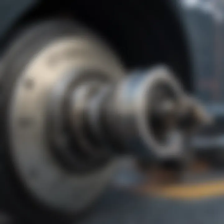 Detailed illustration of a brake lock mechanism showcasing its components.