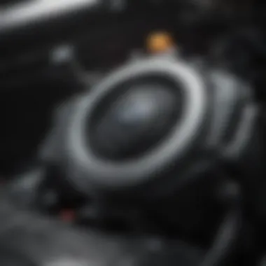 2015 Ford Explorer engine with coolant system diagram