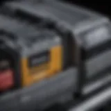 Close-up view of a Ford C-Max hybrid battery showcasing its components