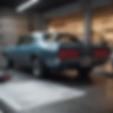 Service Invoice Review Customer reviewing a service invoice at a Dodge dealership.