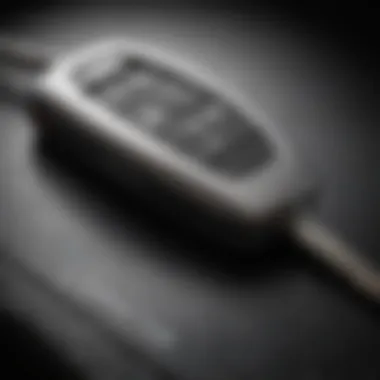 Design Details of the Ford Focus Key Close-up view of a Ford Focus key highlighting design details