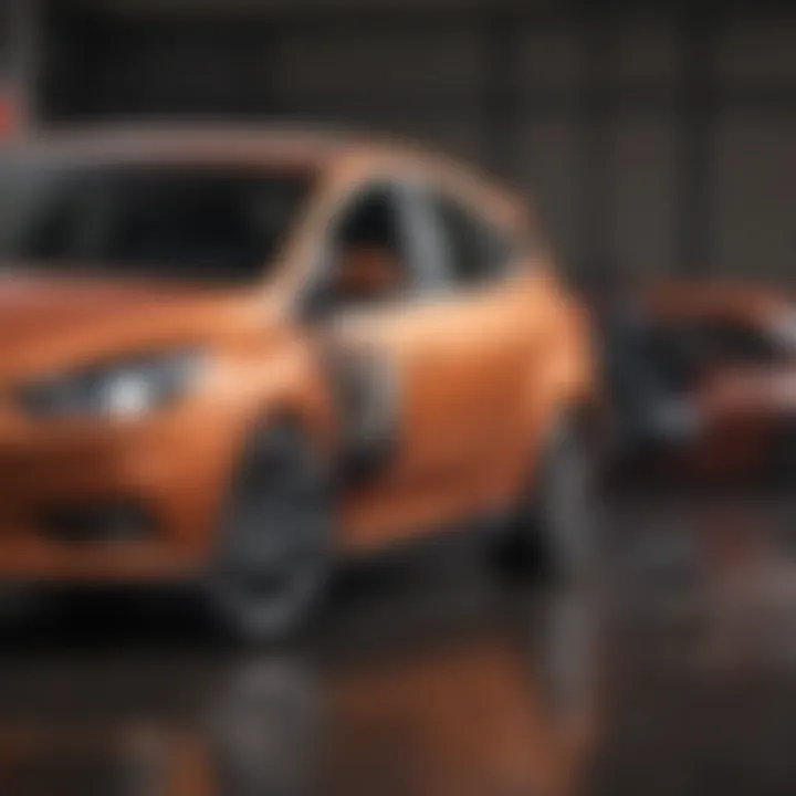 Illustration of a Ford Focus unlocking feature with an extra key
