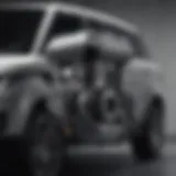 Overview of Range Rover Sport gasoline engine configuration showcasing power and efficiency