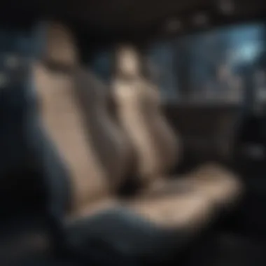Futuristic car seat prototype demonstrating upcoming trends in automotive seating technology.