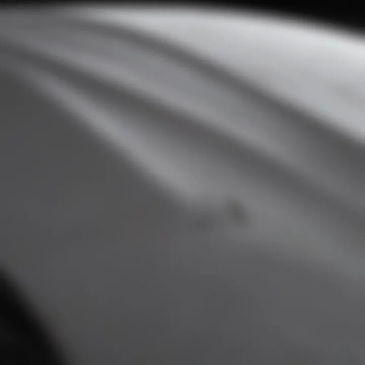 Close-up of high-quality fabric used in car covers