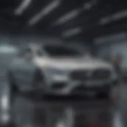 Mercedes CLS covered with a premium car cover